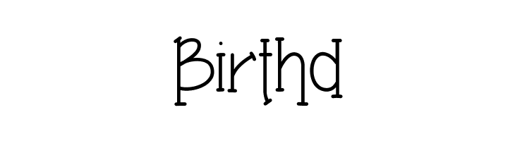 Birthd Grandma's Garden Font