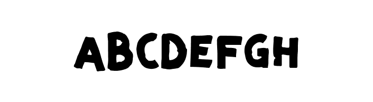 ABCDEFGH Dirt Road Font