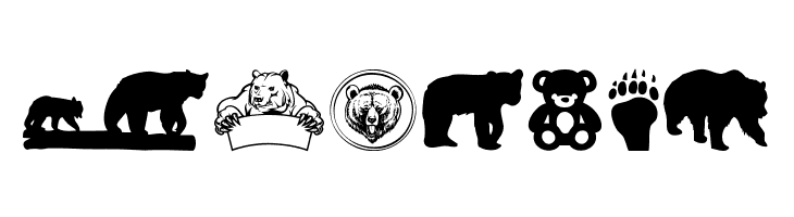 Bear Icons  Free Fonts Download
