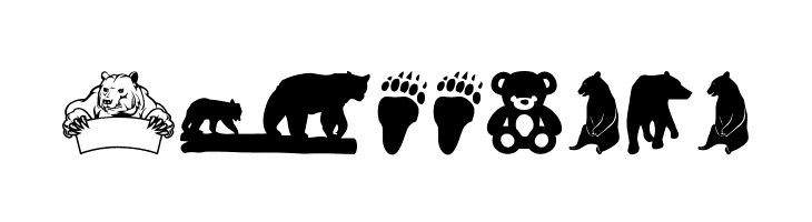 Bear Icons  Free Fonts Download
