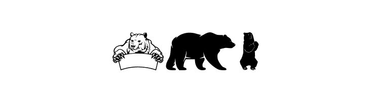 Bear Icons  Free Fonts Download