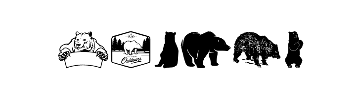 Bear Icons  Free Fonts Download