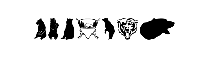 Bear Icons  Free Fonts Download