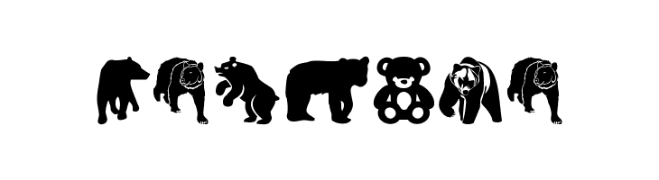 Bear Icons  Free Fonts Download