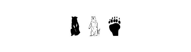 Bear Icons  Free Fonts Download