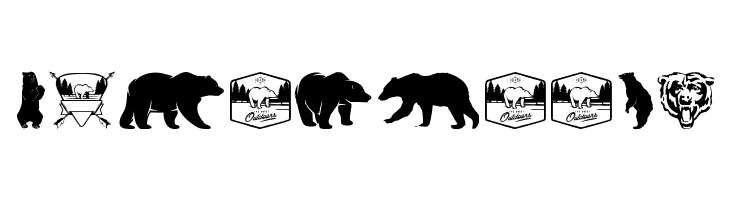 Bear Icons  Free Fonts Download