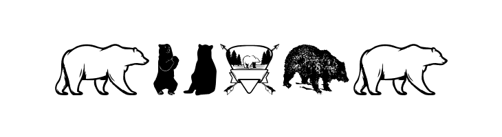 Bear Icons  Free Fonts Download