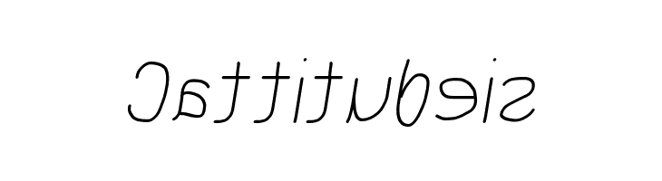 MewTooHand Reversed Italic  Free Fonts Download