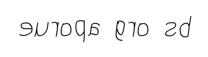 MewTooHand Reversed Italic  Free Fonts Download