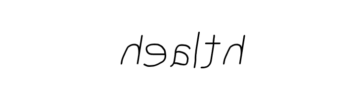 MewTooHand Reversed Italic  Free Fonts Download