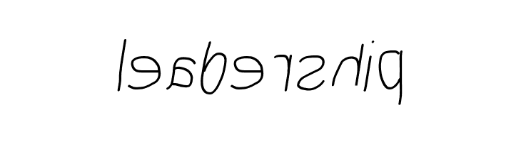 MewTooHand Reversed Italic  Free Fonts Download