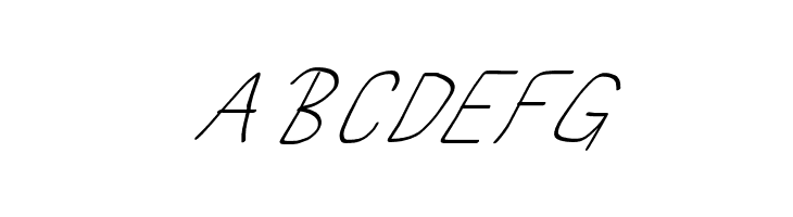 MewTooHand UltimateItalic Condensed  Free Fonts Download