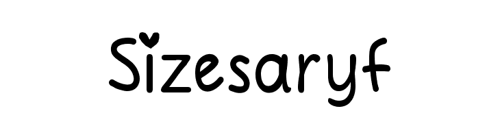 Sizesaryf Circle Of Love Font