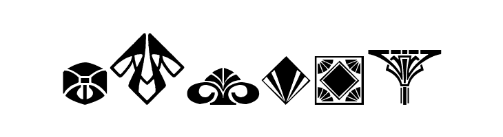 Novo Deco Ornaments  Free Fonts Download
