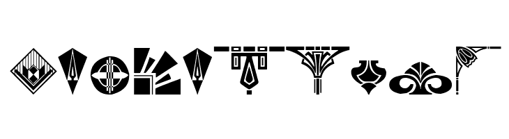 Novo Deco Ornaments  Free Fonts Download