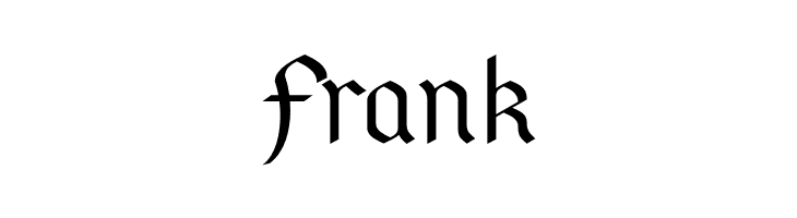 Frank PfefferSimpelgotisch Font