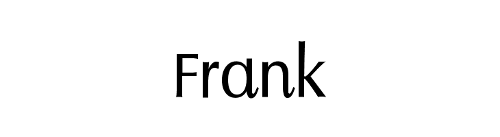 Frank MODFIEDbyKemal1 Font
