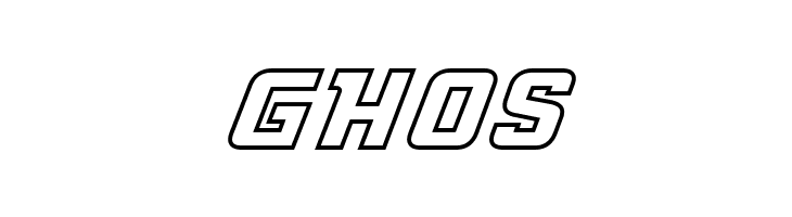 GHOS NCAA Illinois Fighting Illini Outline Font