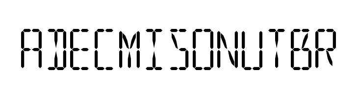 LED 16 Segment 2  Free Fonts Download