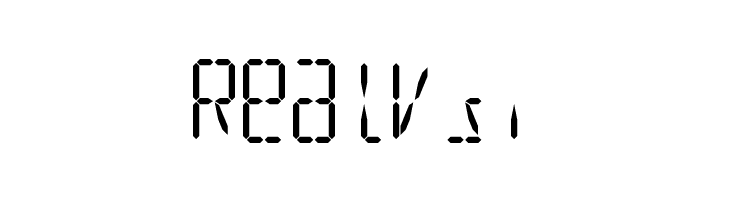 LED 16 Segment 2  Free Fonts Download