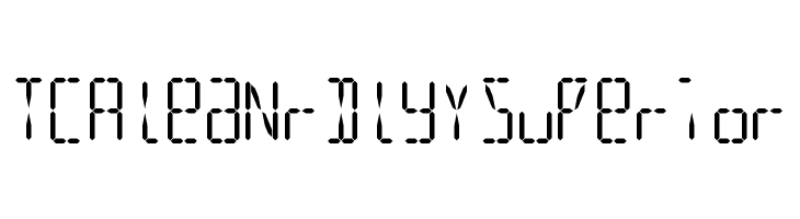 LED 16 Segment 2  Free Fonts Download