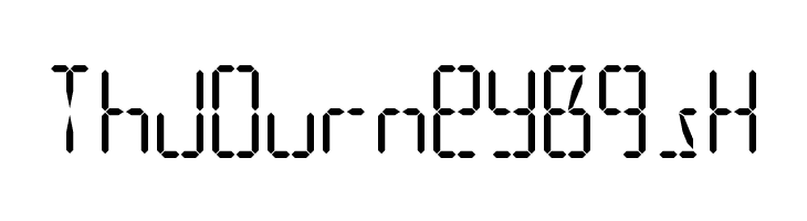 LED 16 Segment 2  Free Fonts Download