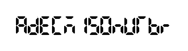 LCD AT&T Phone Time/Date  Free Fonts Download