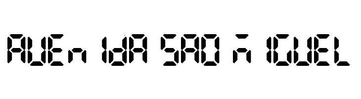 LCD AT&T Phone Time/Date  Free Fonts Download