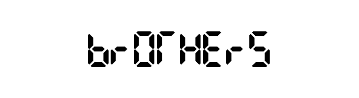 LCD AT&T Phone Time/Date  Free Fonts Download