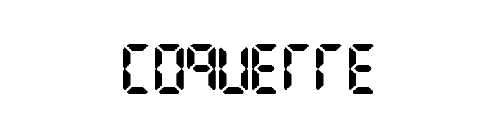 LCD AT&T Phone Time/Date  Free Fonts Download