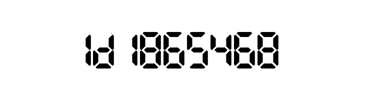 LCD AT&T Phone Time/Date  Free Fonts Download