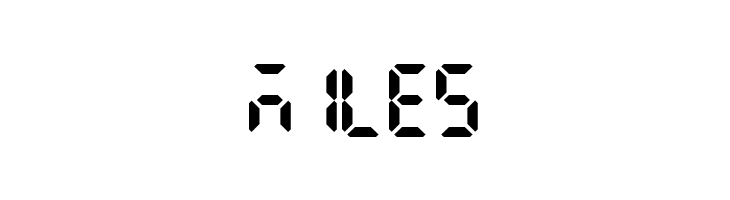 LCD AT&T Phone Time/Date  Free Fonts Download