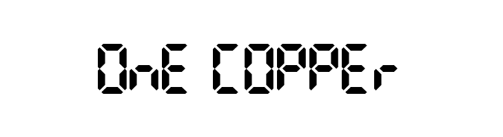 LCD AT&T Phone Time/Date  Free Fonts Download