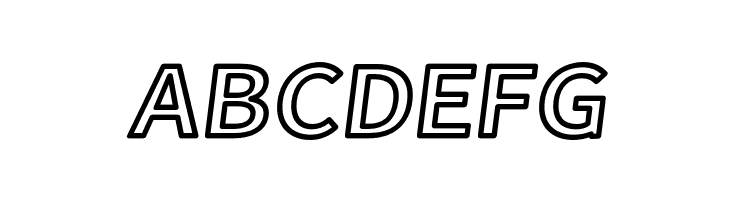 Falling Sky Extended Outline Oblique  Free Fonts Download