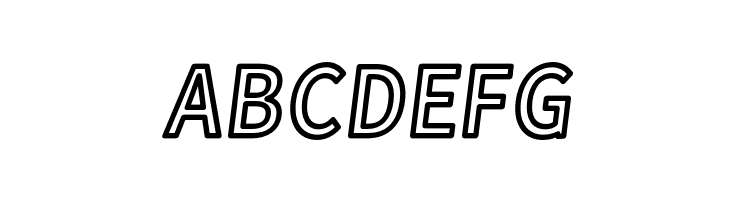 Falling Sky Condensed Outline Oblique  Free Fonts Download