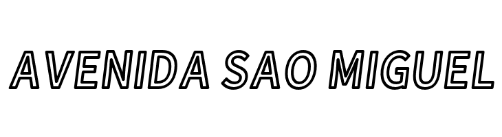 Falling Sky Condensed Outline Oblique  Free Fonts Download