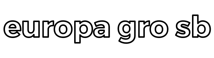 Trueno Bold Outline  Free Fonts Download