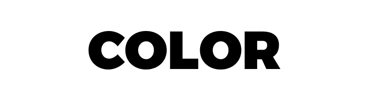 COLOR Trueno Black Font