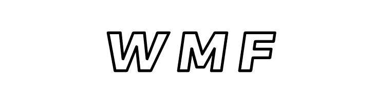 Trueno ExtraBold Outline Italic  Free Fonts Download