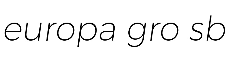 Trueno UltraLight Italic  Free Fonts Download