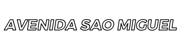 Trueno Bold Outline Italic  Free Fonts Download