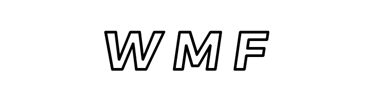 Trueno Bold Outline Italic  Free Fonts Download