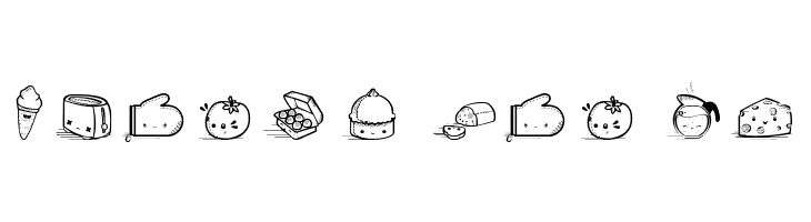 Kawaii Food II  Free Fonts Download