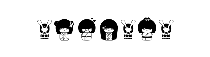 Kokeshi Kawaii  Free Fonts Download
