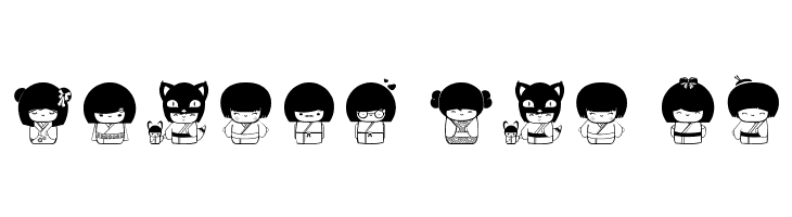 Kokeshi Kawaii  Free Fonts Download