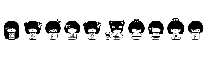 Kokeshi Kawaii  Free Fonts Download