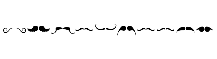 mustache  Free Fonts Download