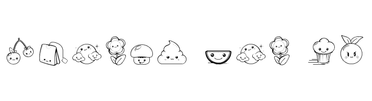 Kawaii Food Font  Free Fonts Download