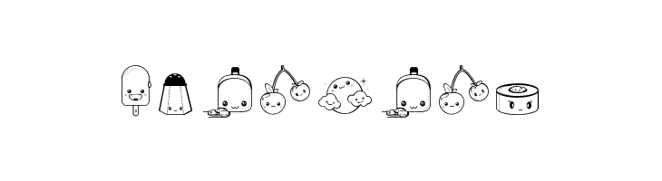 Kawaii Food Font  Free Fonts Download
