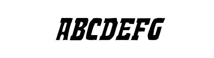 Demon Priest Expanded Italic  Free Fonts Download